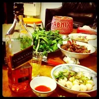 Laos dishes with wiskey|sasi sikaresさん