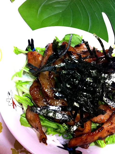 照り焼き豚さん丼|りょーちんさん