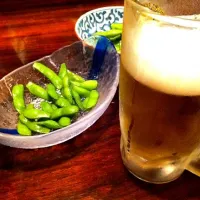 食後のビールand茶豆|fumiさん