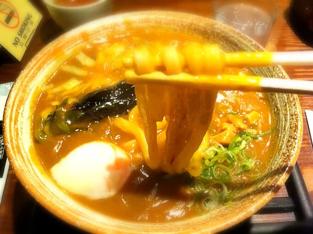 Snapdishの料理写真:今どきカレーうどん（チーズ入り）|なぉさん