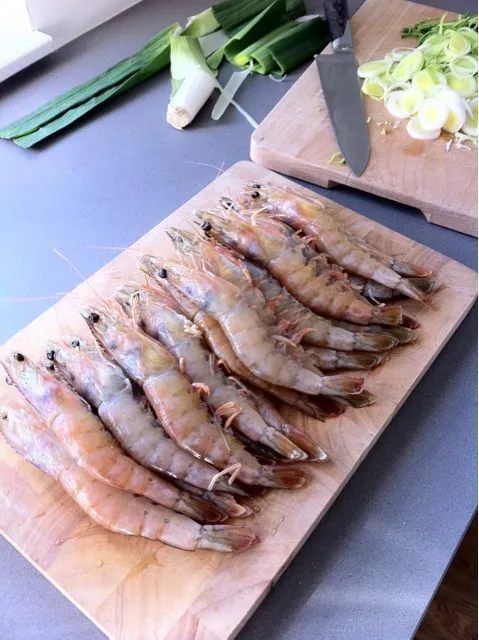 black tigers to be cooked with tomatoes and pastis and noilly prat|hubert rothさん