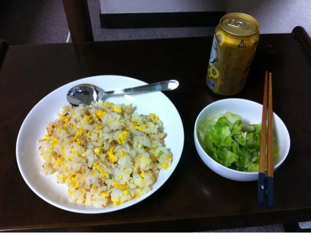 海老炒飯&キャベツの浅漬け|大川 達之さん