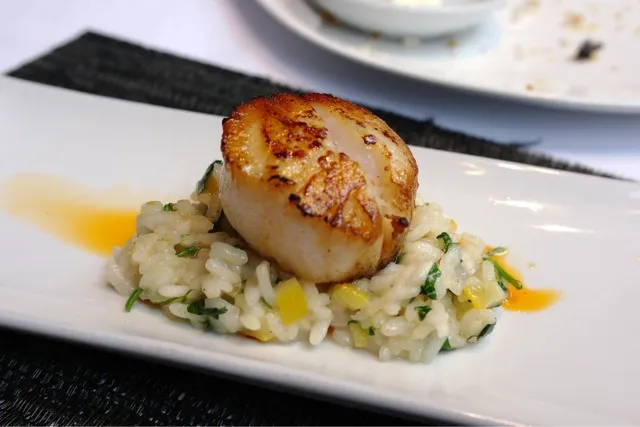 grilled scallop with squash risotto|Jen Fさん