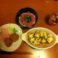 厚揚げマヨ本 ネギトロ丼|なぁさん