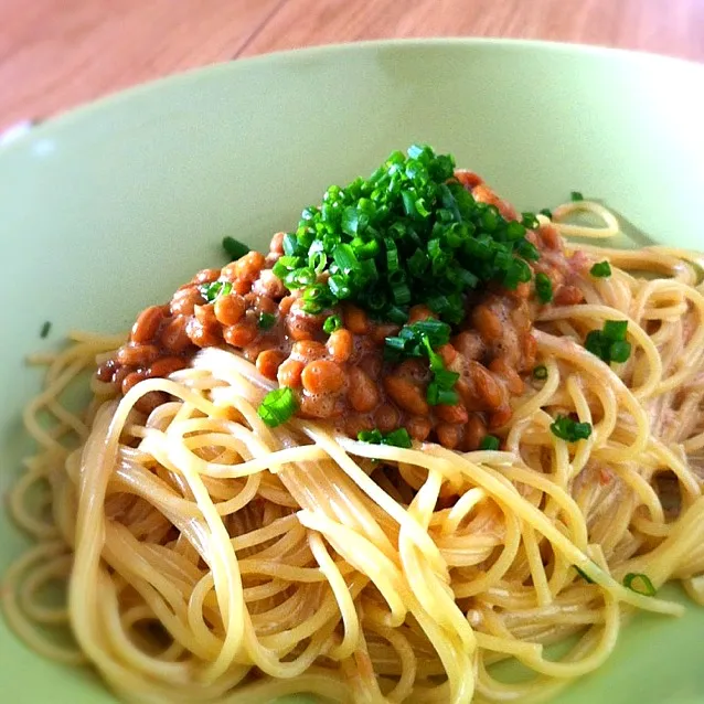 梅と納豆の冷製パスタ|☆秋☆さん