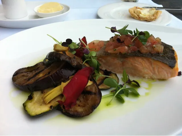 Snapdishの料理写真:Salmon with Eggplant|Maurits Kuhneさん