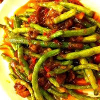 Snapdishの料理写真:Beef & green bean stir fry|acyさん