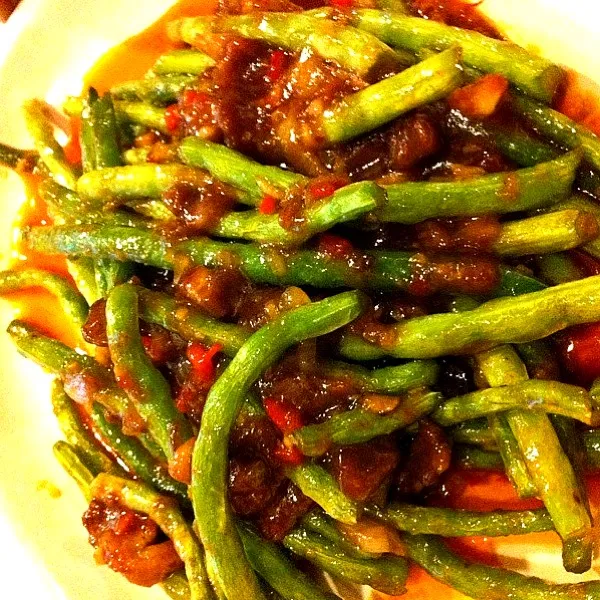 Beef & green bean stir fry|acyさん