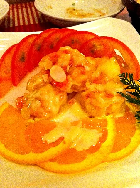 shrimp with orange mayo|Andreaさん