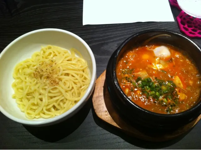 Snapdishの料理写真:순수한 두부 청구서면!  純豆腐つけ麺、うまし！|Masaru IKEDAさん