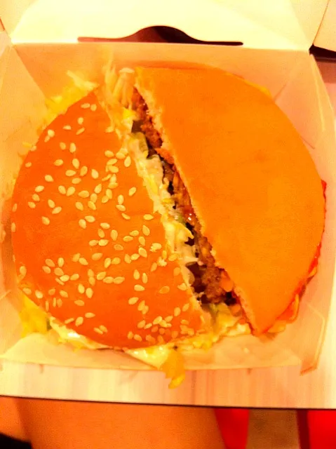 Half-burger! Half-Cheeseburger, Half-McSpicy|Janiceさん