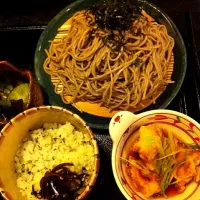 Snapdishの料理写真:お蕎麦屋さんのチキン南蛮定食|chirolchocoさん