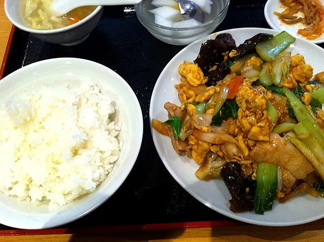 野菜と豆腐炒め定食|きよたさん