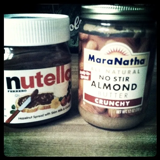 Snapdishの料理写真:Nutella & Maranatha Crunchy Almond Butter|heather...さん