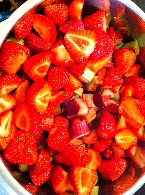 strawberry-rhubarb jam phase 2|Gabiさん