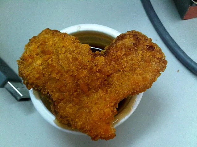 heart shaped chicken nuggets!|Irene Liさん