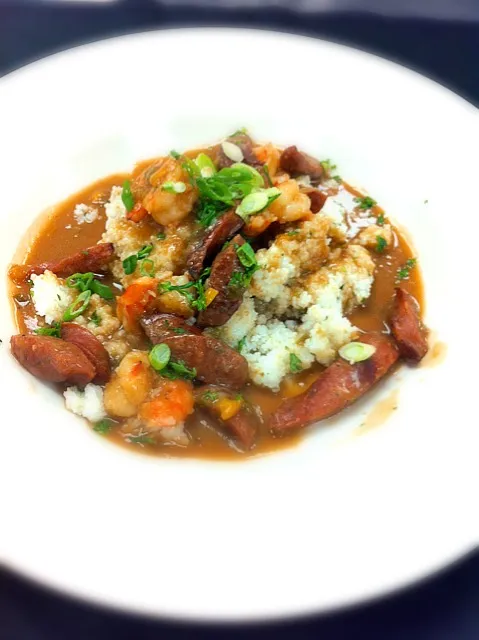 Shrimp and Grits with Andouille Sausage|Erich Hiegerさん