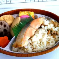 プレッセプレミアム 東京ミッドタウン店の新作 あっさり煮物とあさりごはんのお弁当 480円 食べるのが楽しみです！|Takayuki Chibaさん