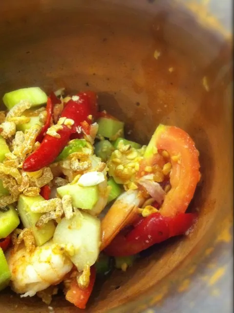 spicy veggie salad|somさん