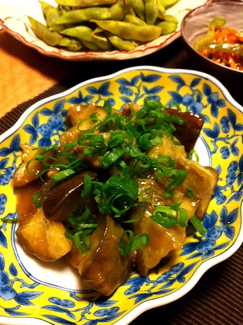 eggplant and chicken with sour sauce 茄子と鶏の酸っぱ煮|Sakikoさん