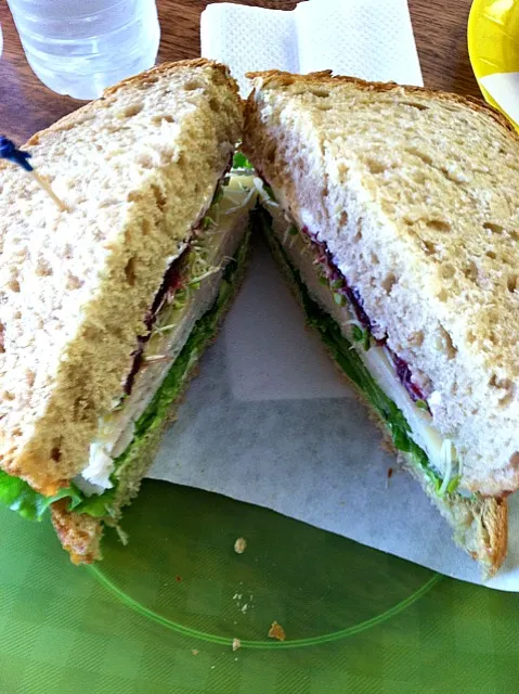 turkey& sprouts on whole grain|Nicole Caballeroさん