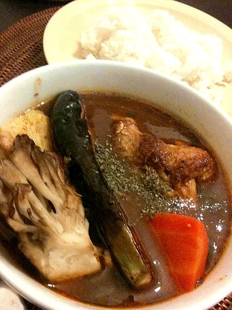 Snapdishの料理写真:自家製スープカレーです。|中村武士さん