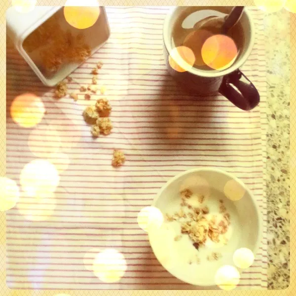 yoghurt with muesli|Rurie van Sarkさん