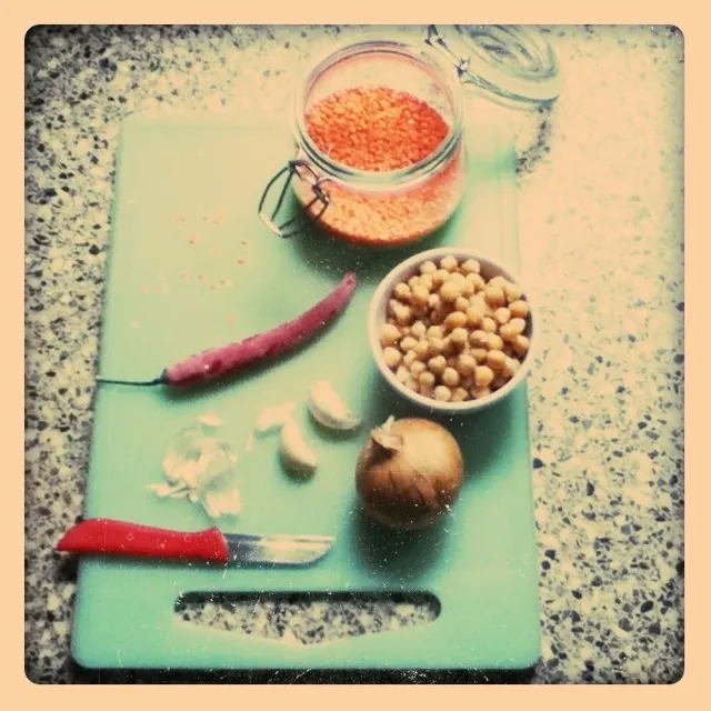 ingredients for lentil soup|Rurie van Sarkさん