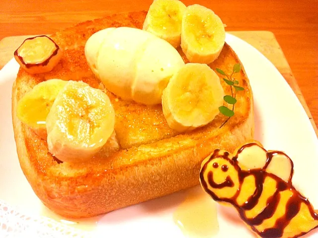 手作り食パンでハニートースト♥|えりさん