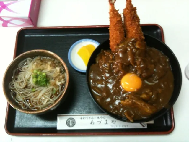 Snapdishの料理写真:えびカツカレー丼|hisashiさん