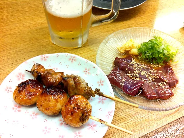 焼き鳥 レバ刺し|ちっきーさん