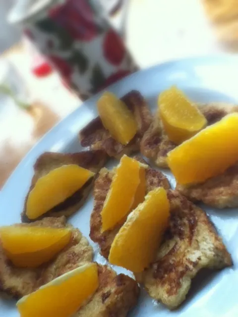 Snapdishの料理写真:french toast wiz oranges|chihiro okuraさん