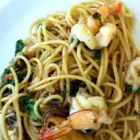 Snapdishの料理写真:drunken seafood spaghetti|pearie baileysさん