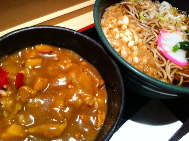 徳かけ蕎麦とミニカレー丼|popzappaさん