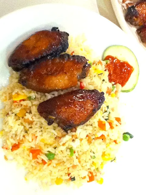 Snapdishの料理写真:Fried Rice with Chicken|L0VEさん