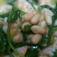 shrimp with white beans & arugula|kristen gonsiorさん