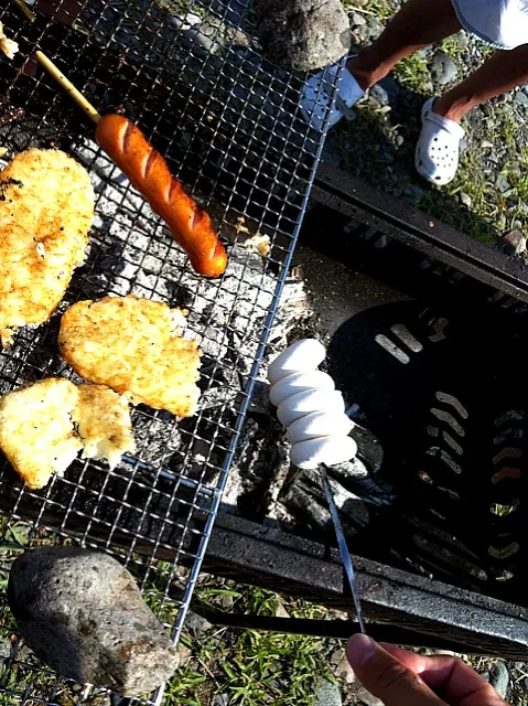 BBQでマシュマロ焼き|あっこさん