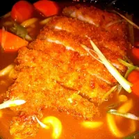 pork katsu curry udon|huishanさん