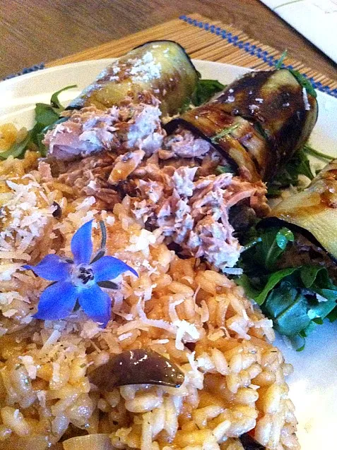 risotto grill aubergine tonijn|Rene Onstenkさん