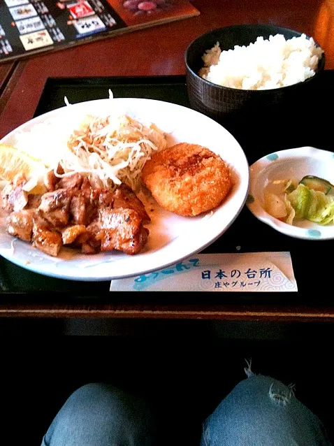 チキン照り焼き定食|Okazakiさん