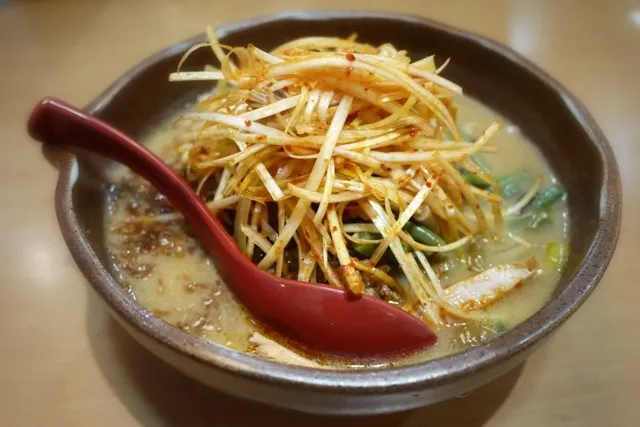 信州味噌の肉ネギらーめん|ちろさん