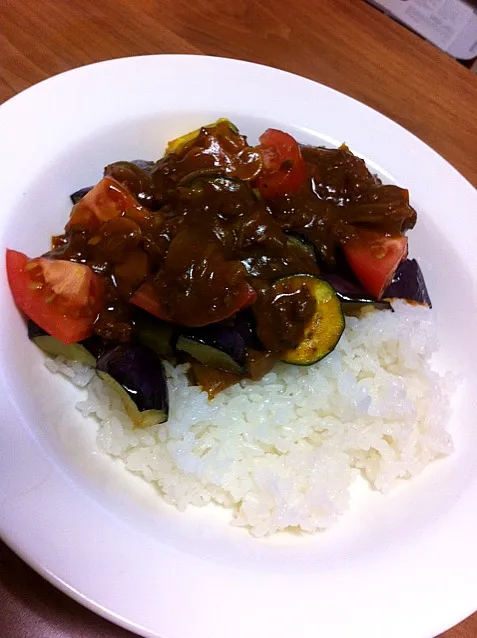 夏野菜ごろごろカレー！|林檎屋さん