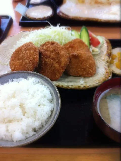 Snapdishの料理写真:とんかつ杉ヒレかつランチ|アナゴアナゴアナゴさん