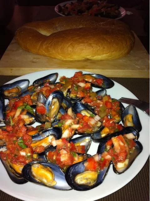 spanish mussels|simonさん