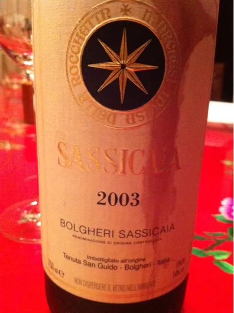 Bolgheri Sassicaia 2003|John Teoさん