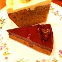 Snapdishの料理写真:キャロットケーキ＆チョコケーキ|たるとさん