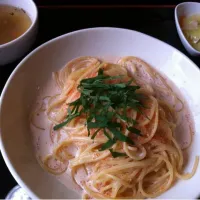 ウニとトビ子と明太子のパスタ|Junya Imaokaさん