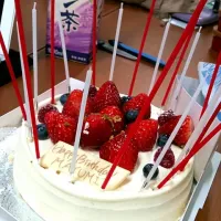 Snapdishの料理写真:Birthday Cake|たなべ まゆみさん