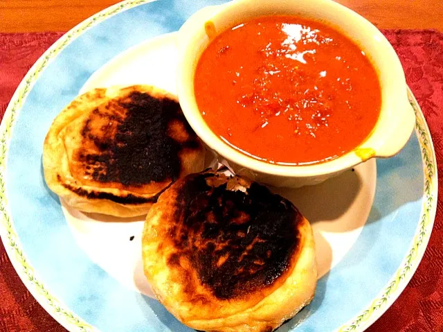 バターチキンカレー☆ナンが焦げた(´Д` )|かーねさん