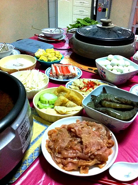 steamboat dinner at home!|Sara Kyeさん